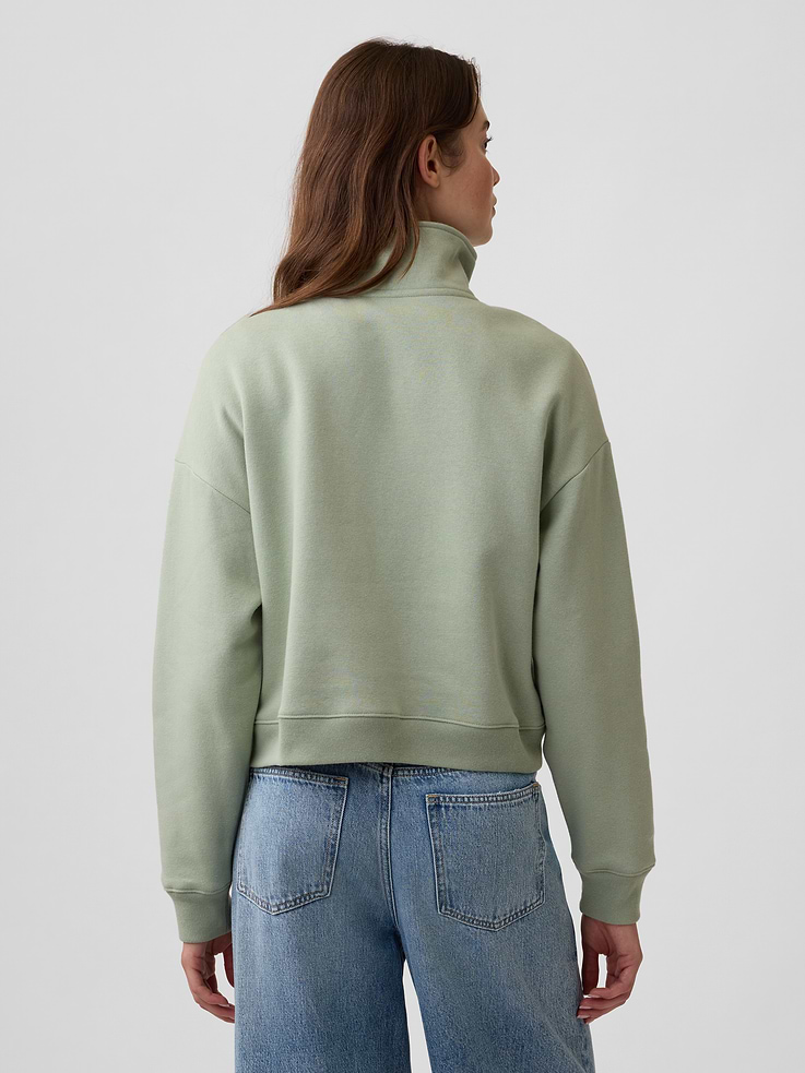 Image 2 of 5, Relaxed Henley Sweatshirt