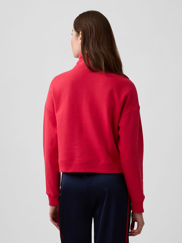 Image 2 of 5, Relaxed Henley Sweatshirt
