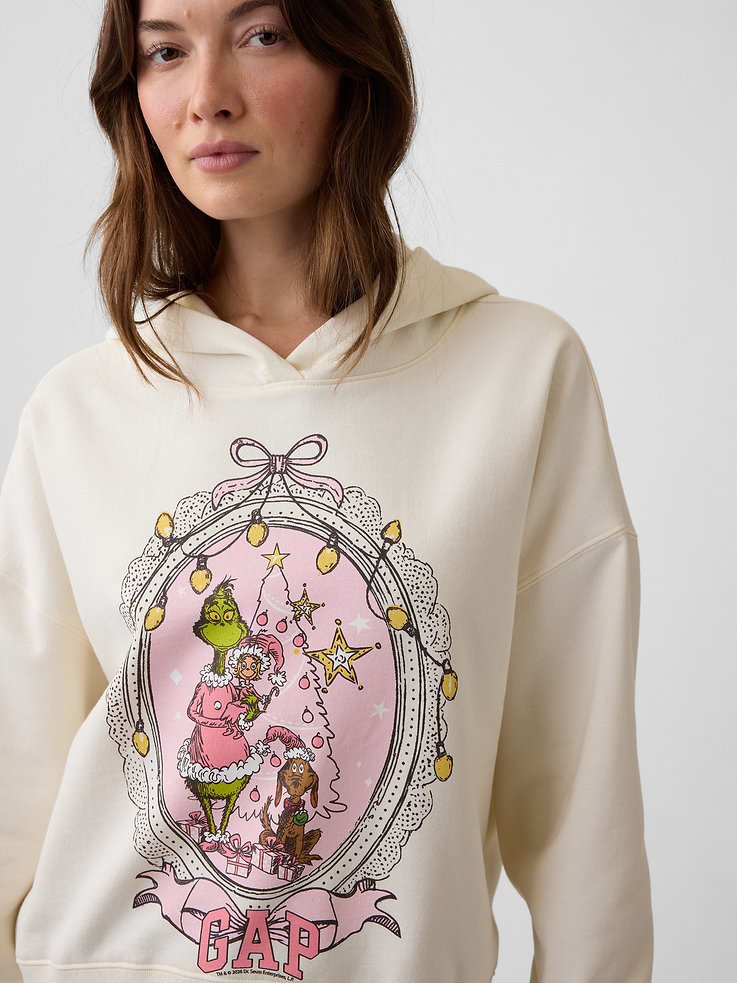 Image 4 of 5, How the Grinch Stole Christmas Relaxed Cropped Hoodie
