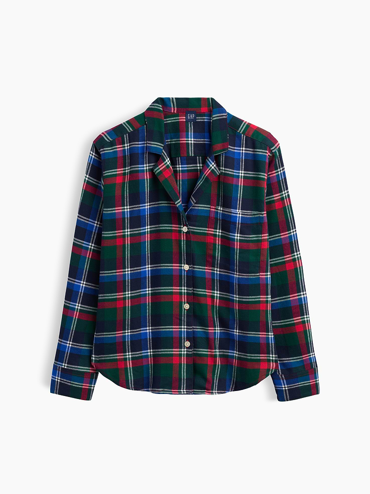 Image 4 of 4, Flannel PJ Shirt