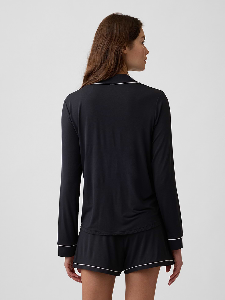 Image 2 of 4, Relaxed Modal PJ Shirt