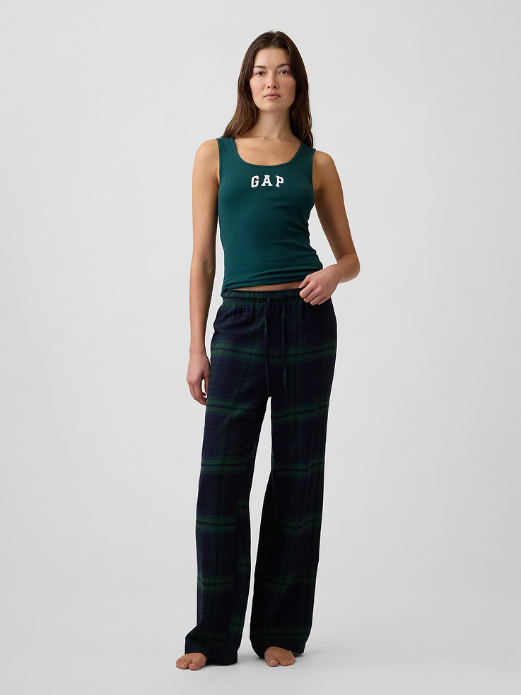 Image 3 of 5, Ribbed PJ Tank Top