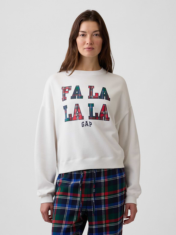 Relaxed Wedge Crewneck Sweatshirt