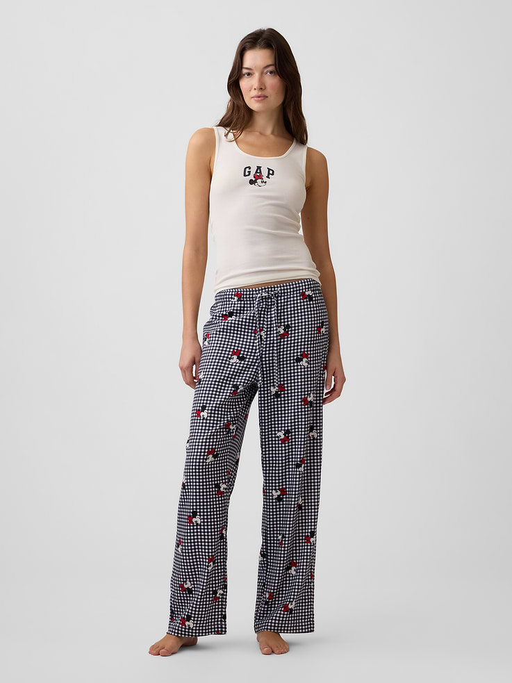 Image 3 of 5, Gap × Disney Minnie Mouse Ribbed PJ Tank