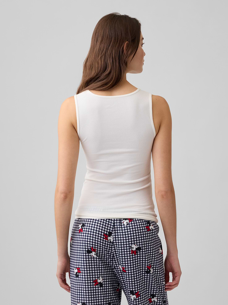 Image 2 of 5, Gap × Disney Minnie Mouse Ribbed PJ Tank