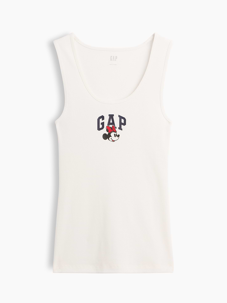 Image 5 of 5, Gap × Disney Minnie Mouse Ribbed PJ Tank