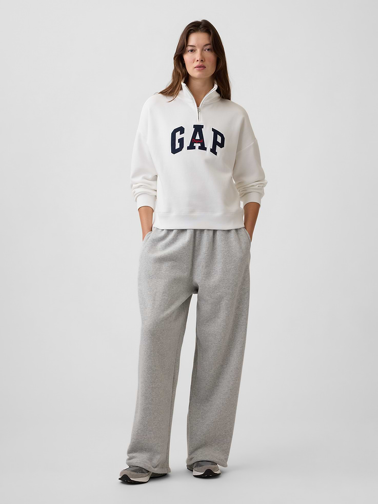 Image 3 of 5, Relaxed Gap Logo Half-Zip Mockneck Sweatshirt