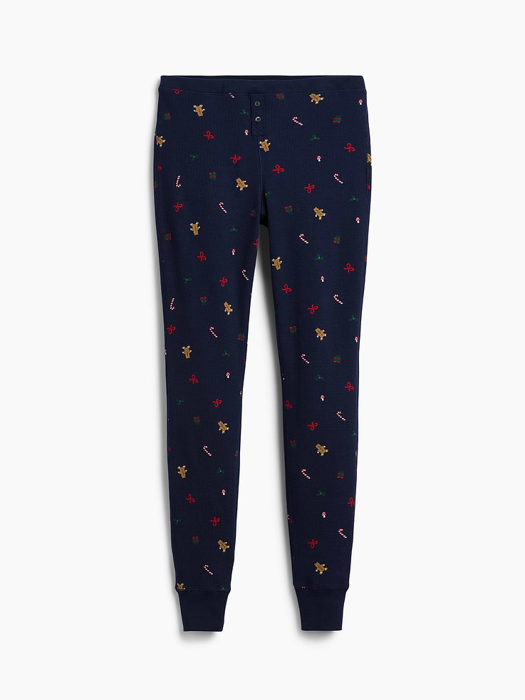 Image 6 of 6, Waffle PJ Leggings