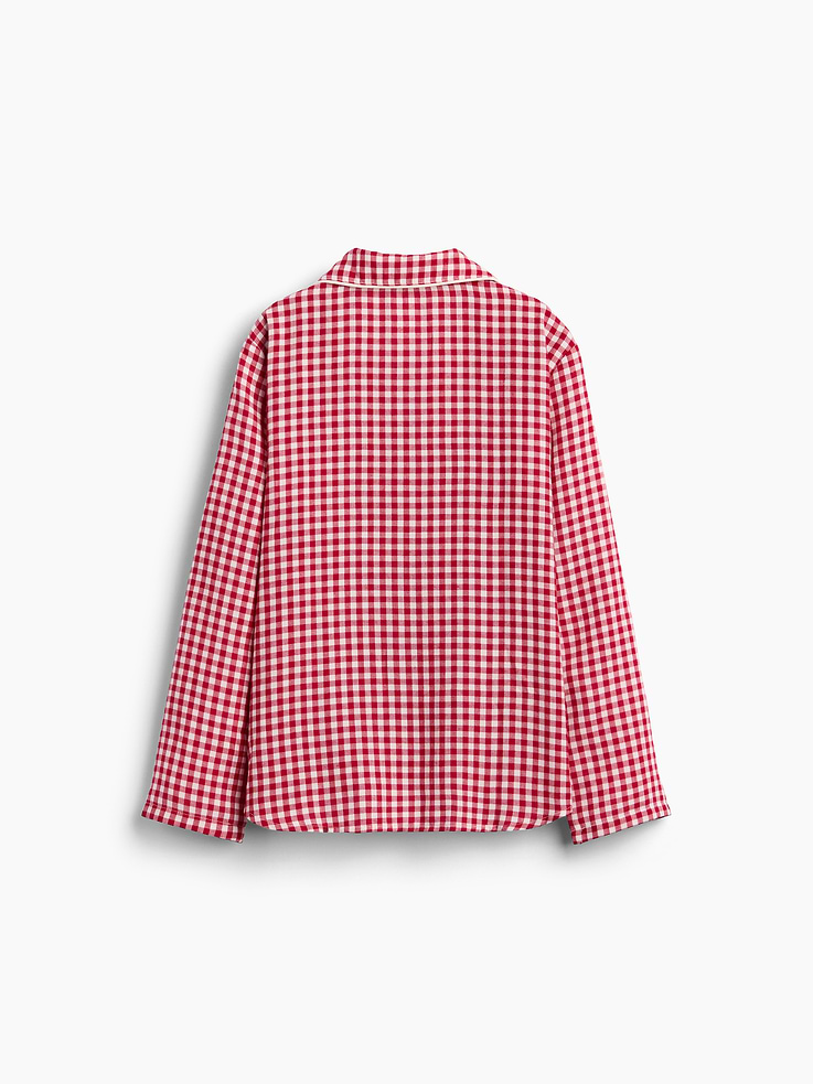 Image 2 of 6, Kids Recycled Flannel PJ Shirt