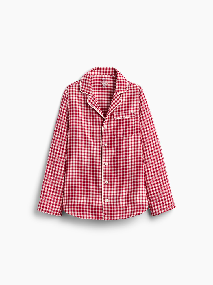 Image 6 of 6, Kids Recycled Flannel PJ Shirt