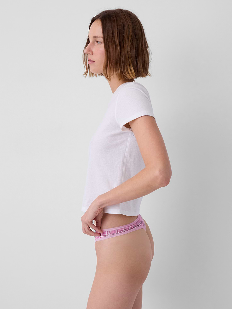 Image 2 of 5, SoftMade Organic Stretch Cotton Thong
