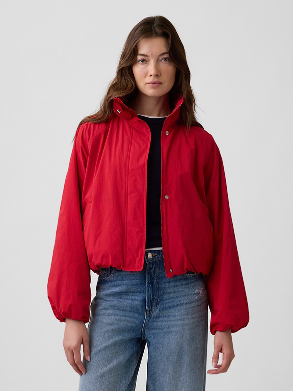 Relaxed Cozy-Lined Anorak Jacket