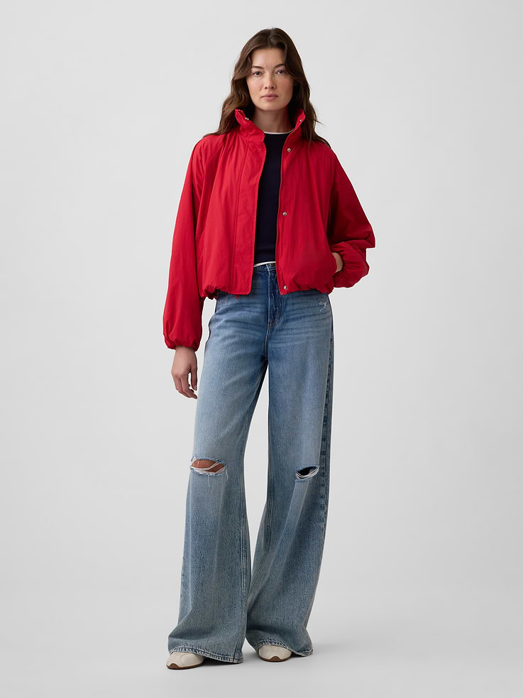 Image 3 of 5, Relaxed Cozy-Lined Anorak Jacket