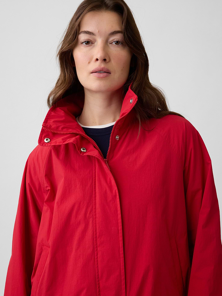 Image 4 of 5, Relaxed Cozy-Lined Anorak Jacket
