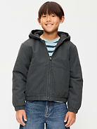 Image 1 of 2, built-in hood, long sleeves, hand-warming pockets, full zipper, Product #907985