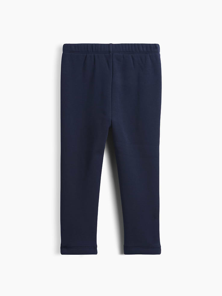Image 3 of 4, Baby & Toddler Sherpa-Lined Pintuck Leggings