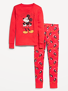 Image 2 of 2, Disney© Snug-Fit Gender-Neutral Graphic Pajama Set for Kids