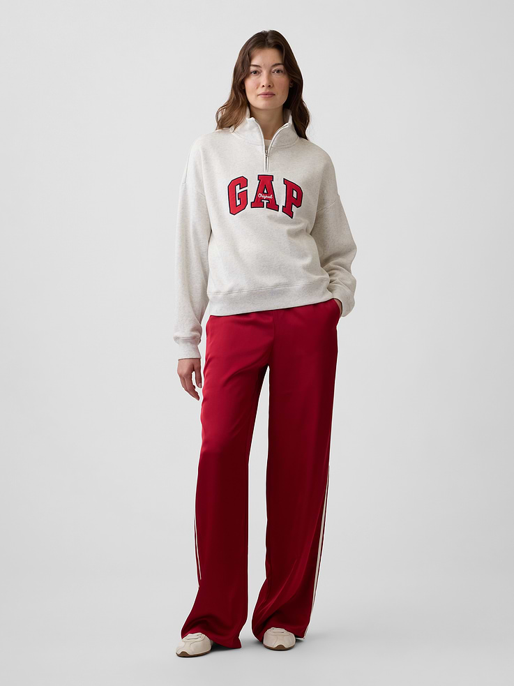 Image 3 of 5, Relaxed Gap Logo Half-Zip Mockneck Sweatshirt