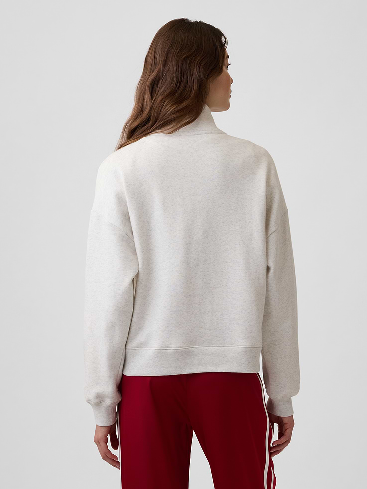 Image 2 of 5, Relaxed Gap Logo Half-Zip Mockneck Sweatshirt