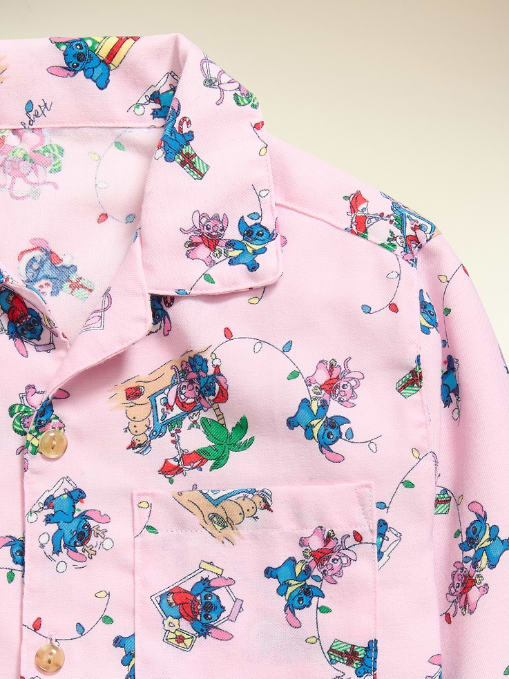 Image 3 of 5, Old Navy x Disney Stitch & Angel Gender-Neutral Pajama Set for Kids