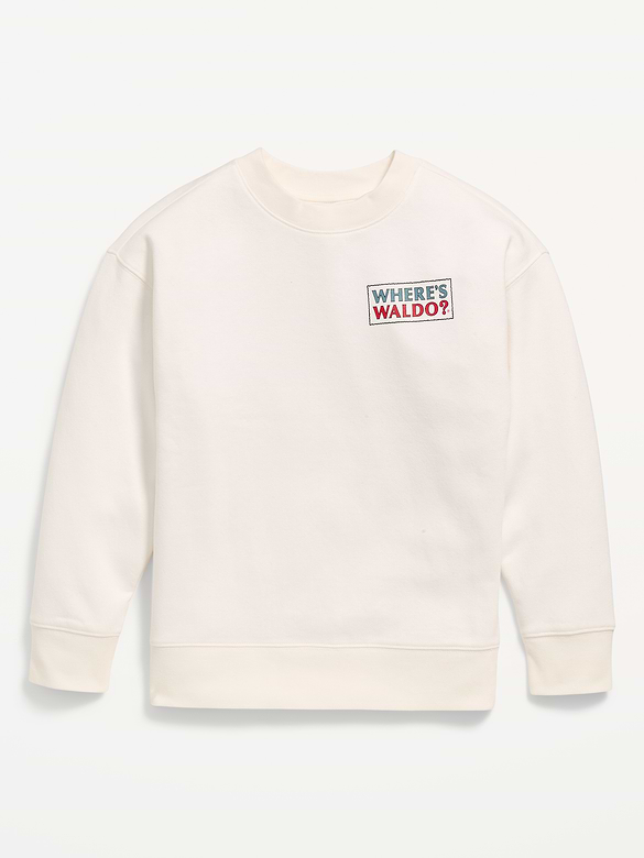 Where's Waldo?™ Gender-Neutral Oversized Sweatshirt for Kids