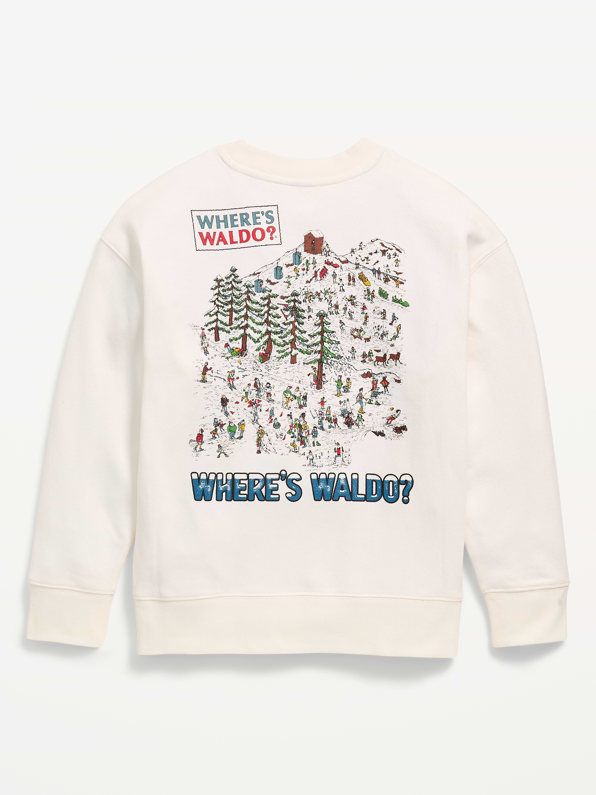 Image 3 of 3, Where's Waldo?™ Gender-Neutral Oversized Sweatshirt for Kids
