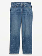 Image 2 of 4, Curvy High-Waisted OG Loose Embellished Jeans