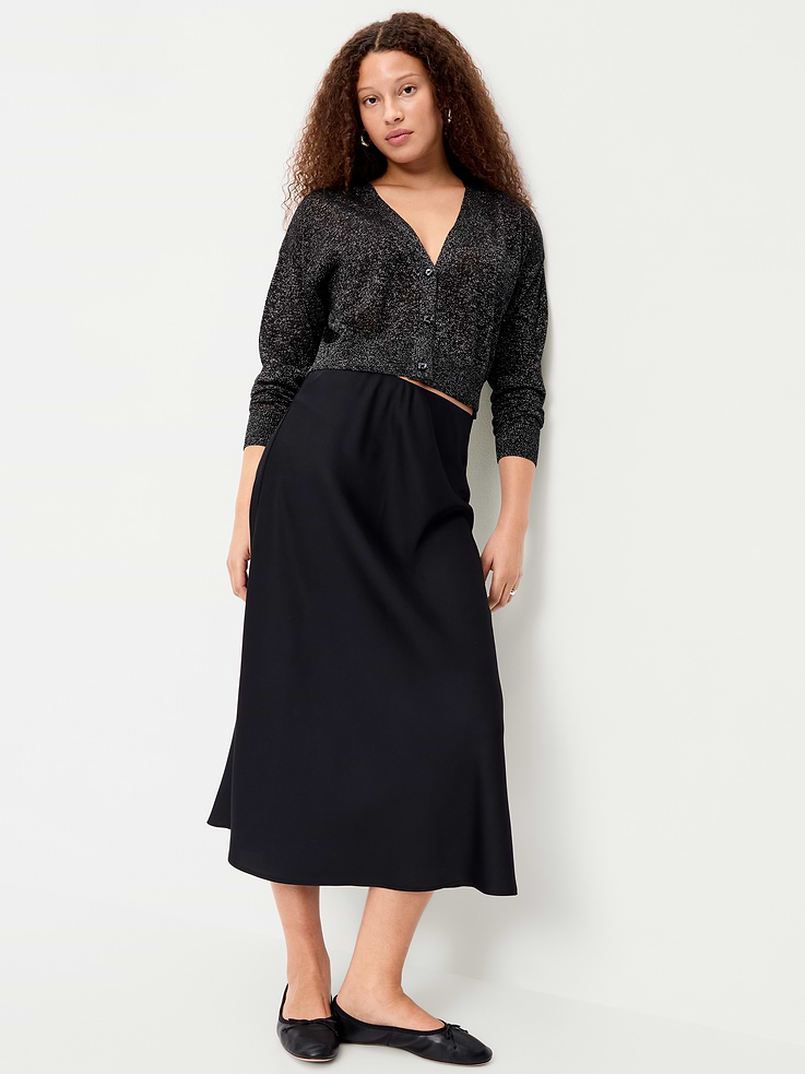 Image 3 of 6, Shine V-Neck Cropped Cardigan