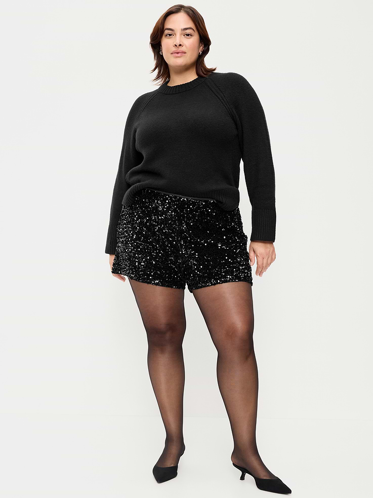 Image 4 de 8, Short de fête à paillettes