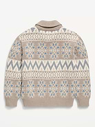 Image 3 of 3, Oversized Full-Zip Cardigan Sweater for Boys