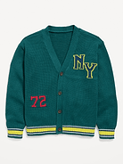 Image 2 of 3, Oversized Graphic Cardigan Sweater for Toddler Boys