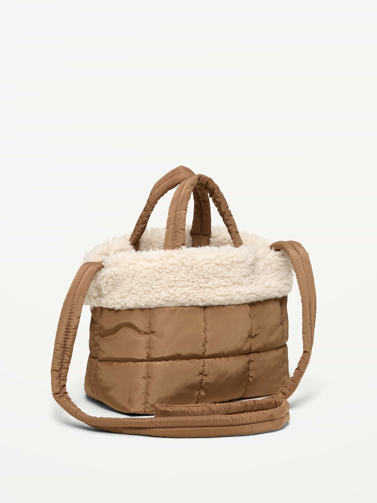Active Puffer Sherpa-Lined Mini Tote
