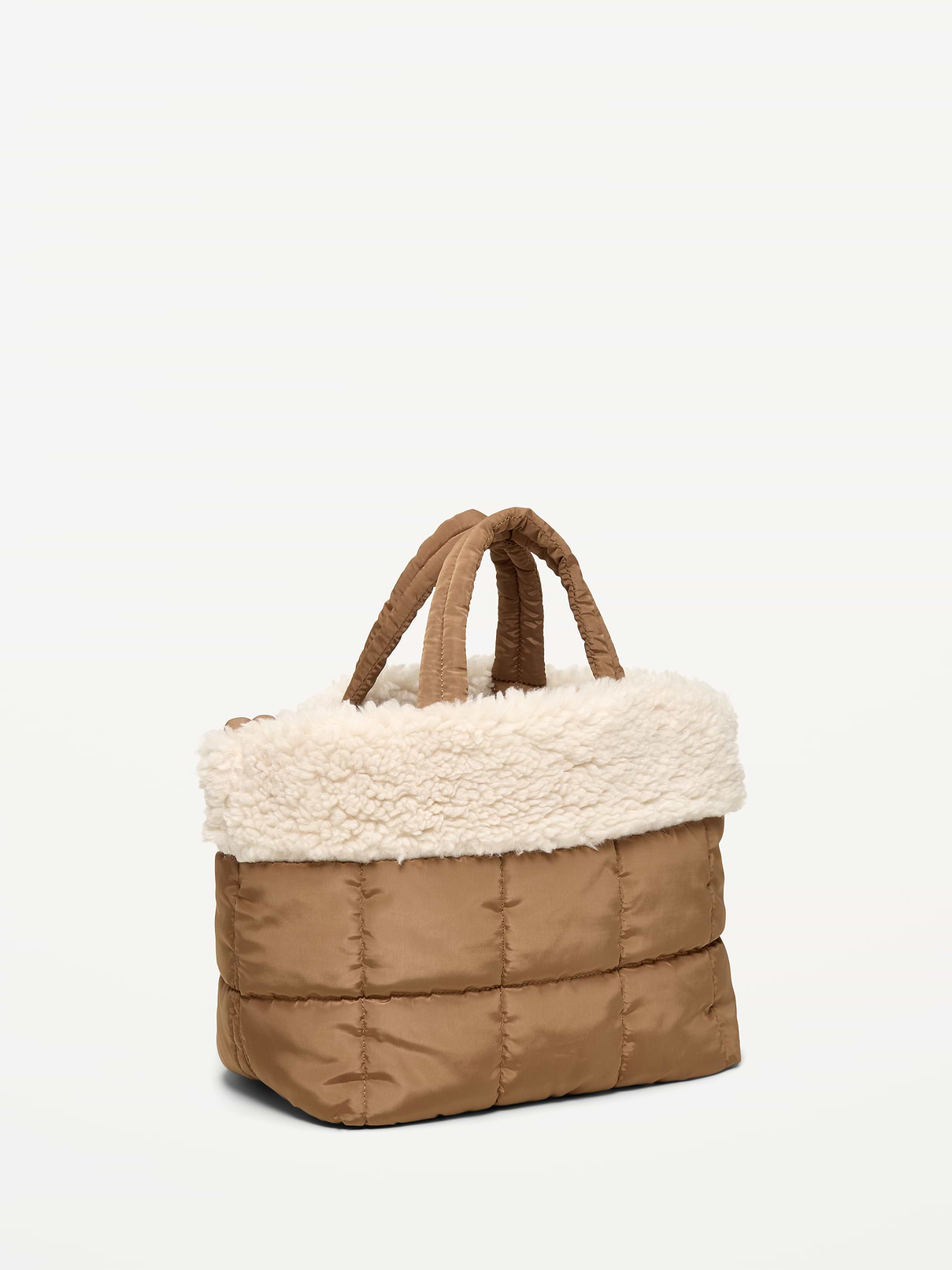 Image 2 of 4, Active Puffer Sherpa-Lined Mini Tote