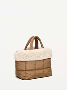 Image 2 of 4, Active Puffer Sherpa-Lined Mini Tote