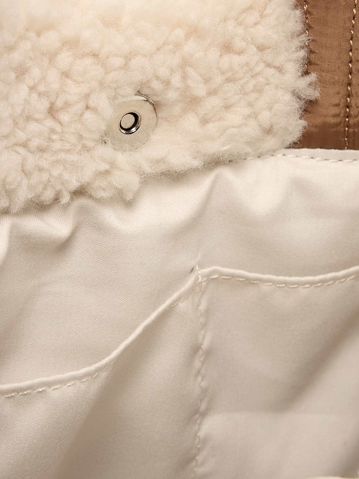 Image 3 of 4, Active Puffer Sherpa-Lined Mini Tote