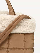 Image 4 of 4, Active Puffer Sherpa-Lined Mini Tote