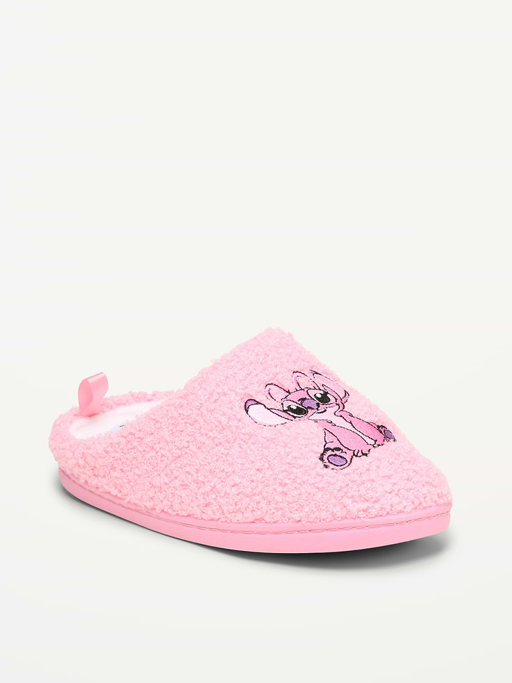 Image 1 de 4, Semelle texturée., Talon ouvert., Assise plantaire coussinée., Tige en sherpa., Doublure en micromolleton., Imprimé sous licence., © Disney, Produit #1184166