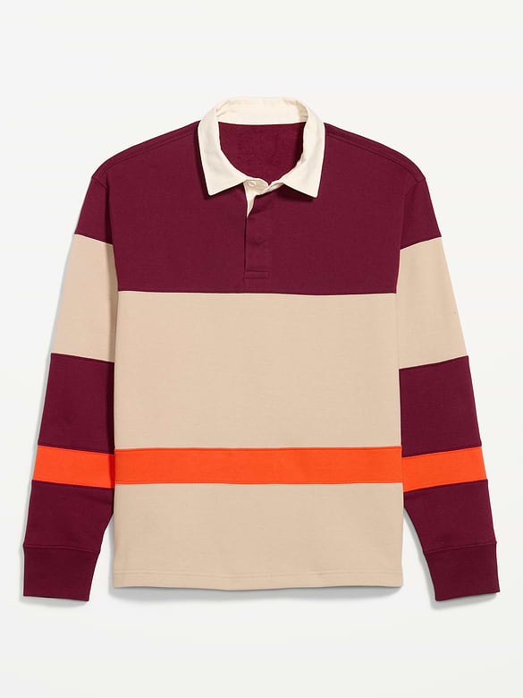 Long-Sleeve Rugby Polo Shirt