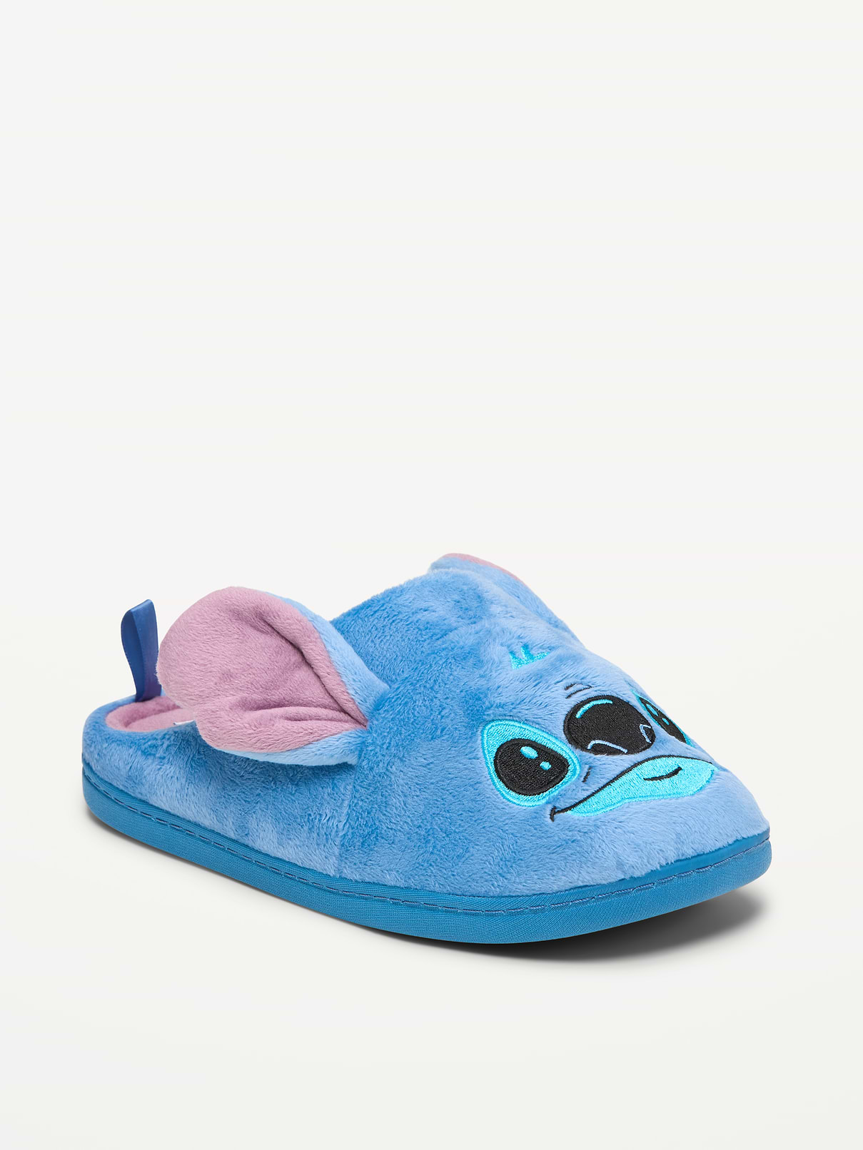 Image 1 of 4, textured outsole, open heel, cushioned foot bed, velour upper, microfleece lining, licensed graphic, ©Disney, Product #1184169