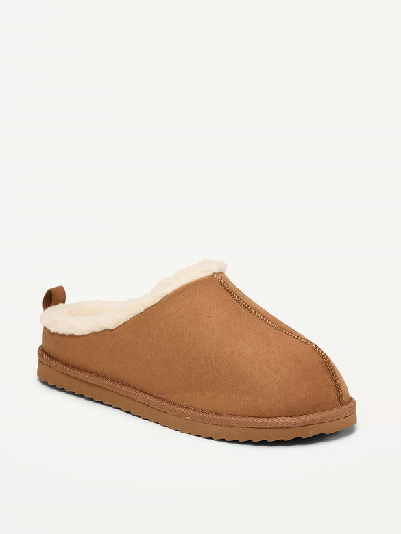 Faux-Suede Mule Slippers for Boys