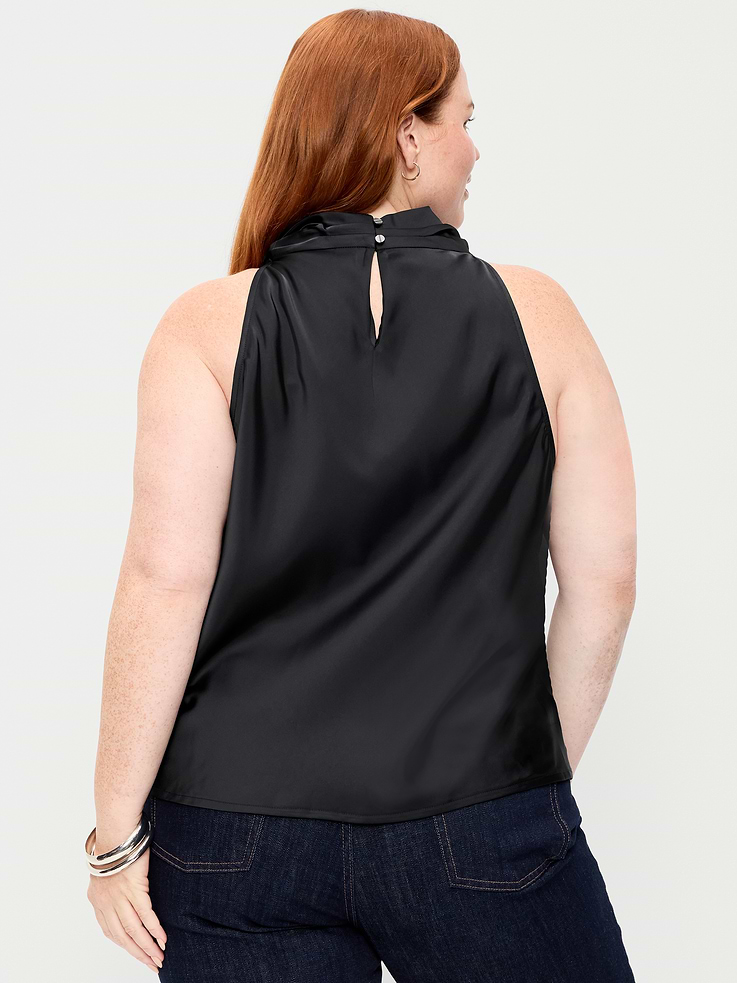 Image 6 de 7, Camisole à col cagoule en satin