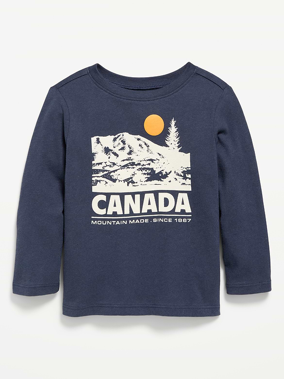 Long-Sleeve Unisex Graphic T-Shirt for Toddler