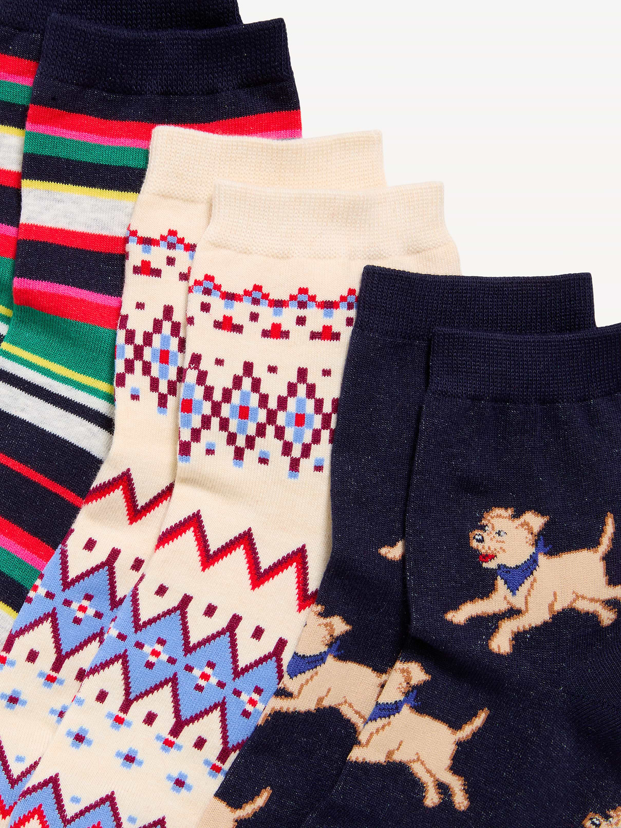 Image 2 of 2, Novelty Quarter Crew Socks 3-Pack for Women