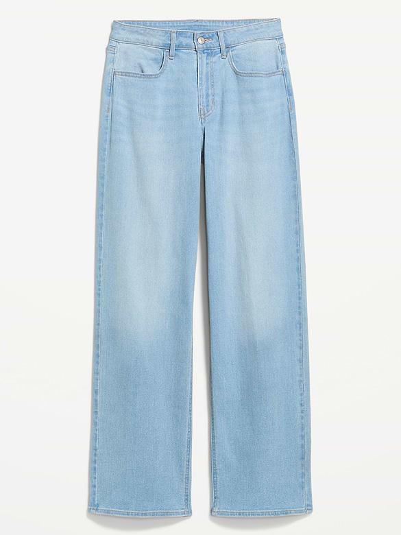 Curvy High-Waisted Wow Wide-Leg Jeans