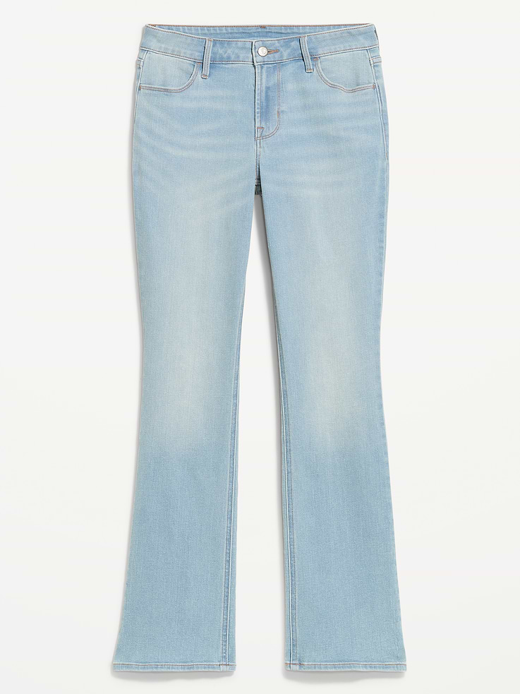 Image 5 of 6, Curvy Mid-Rise Wow Boot-Cut Jeans