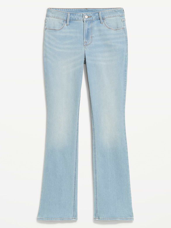 Curvy Mid-Rise Wow Boot-Cut Jeans