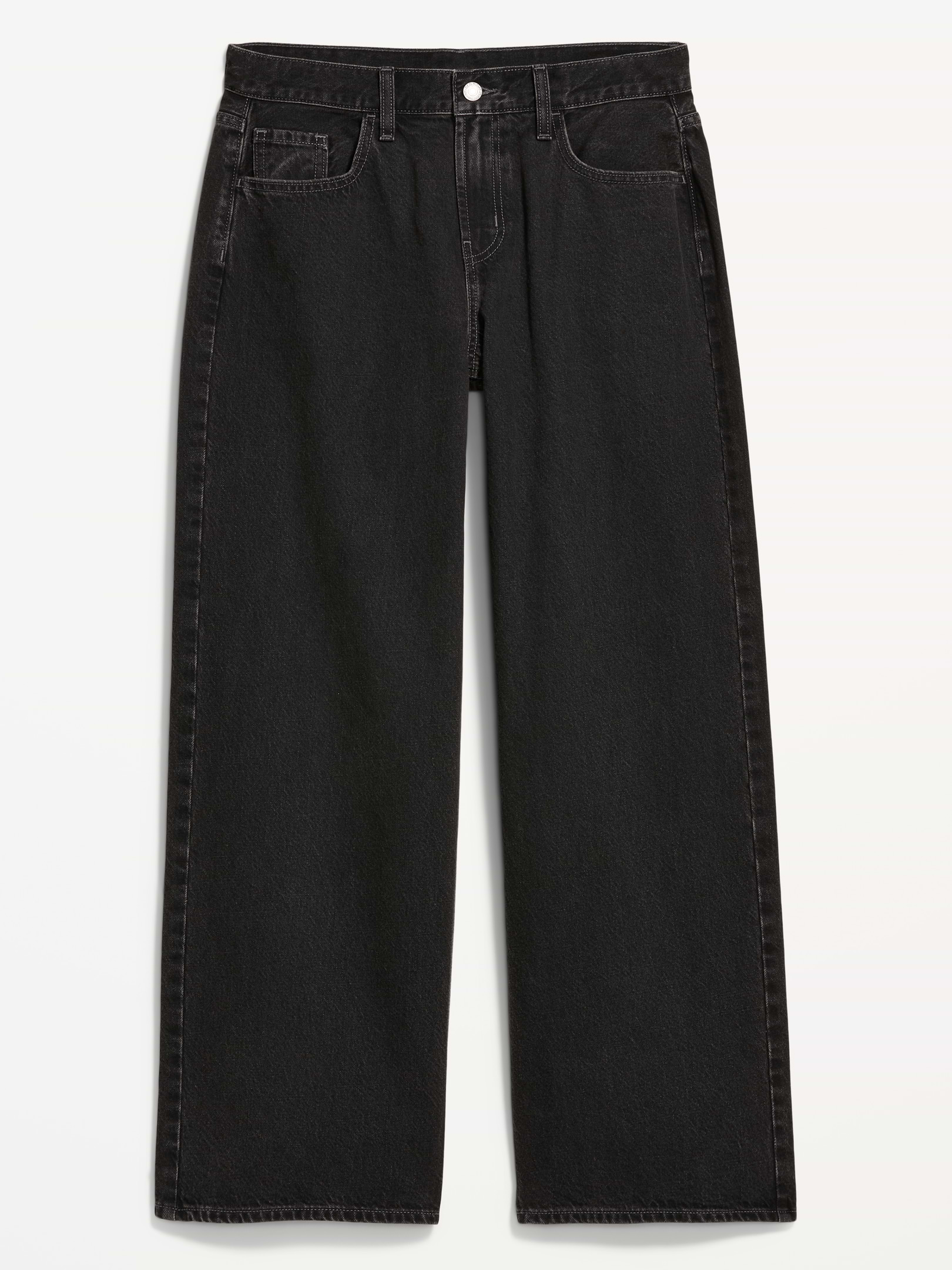 Image 5 of 6, Curvy Mid-Rise Wow Baggy Wide-Leg Jeans