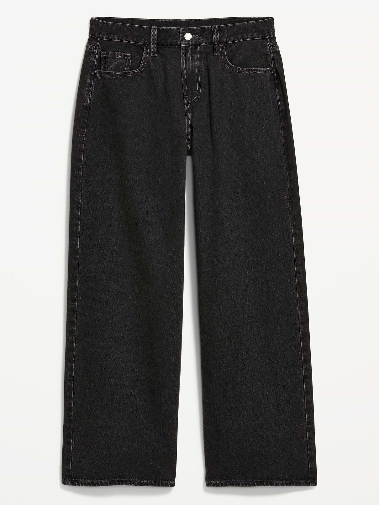 Curvy Wow Mid-Rise Baggy Wide-Leg Jeams