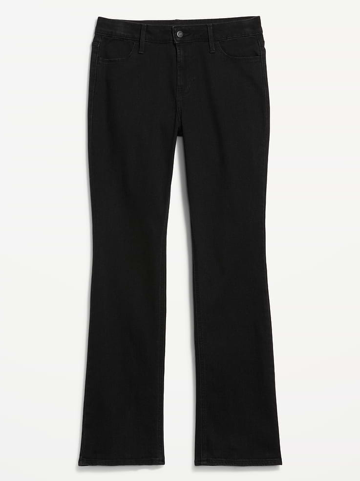 Image 5 of 6, Curvy Mid-Rise Wow Bootcut Jeans