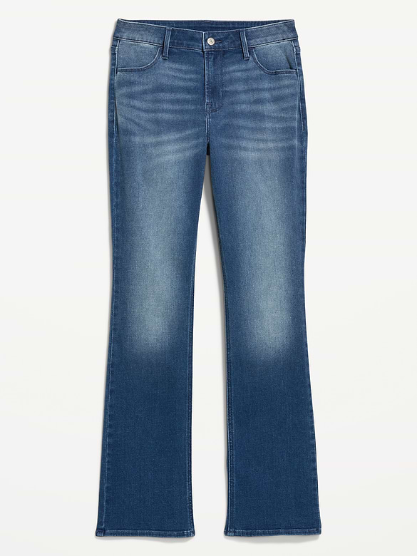 Curvy Mid-Rise Wow Boot-Cut Jeans